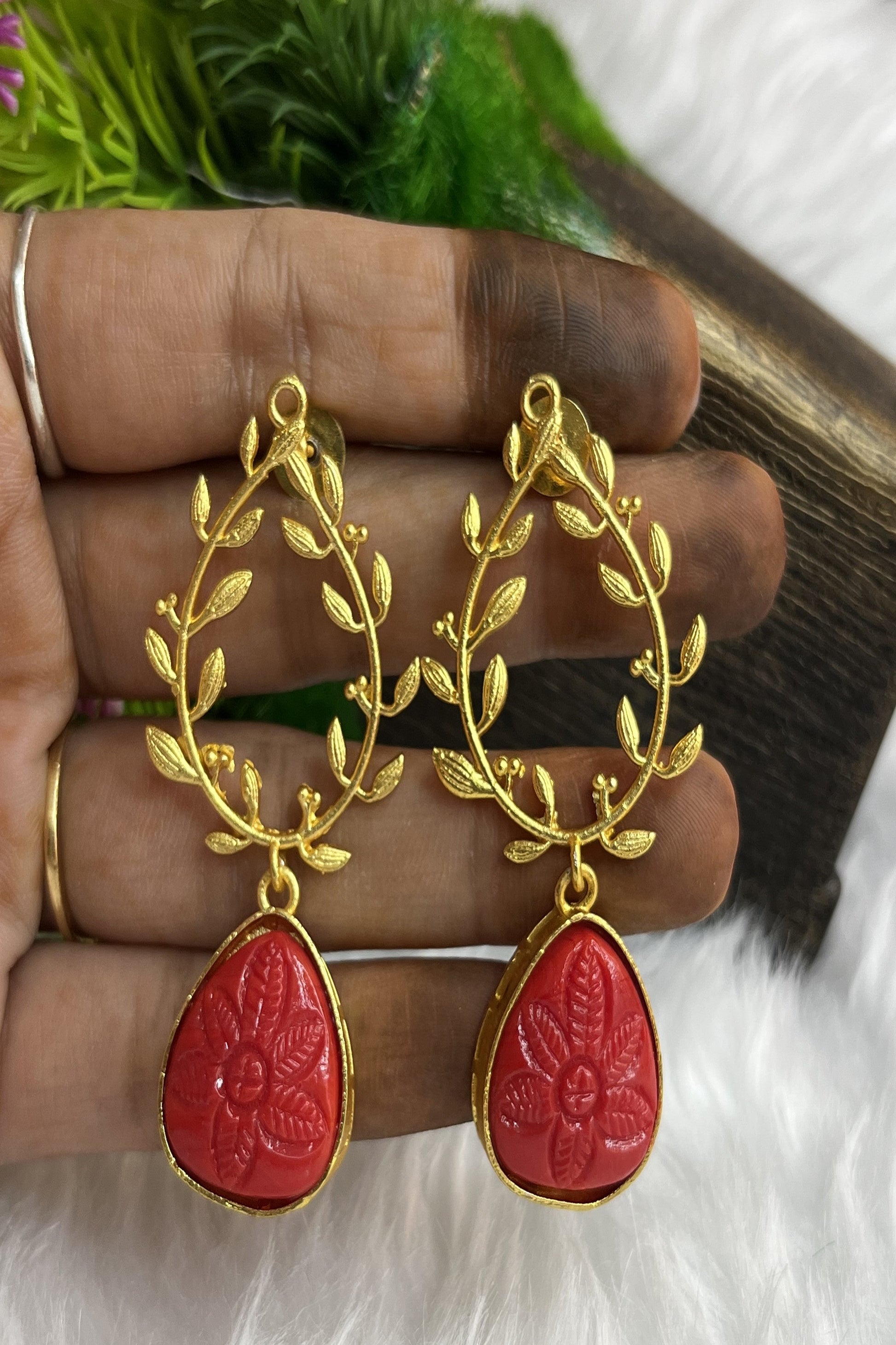 Brass Metal Drop and Dangler Earrings for women