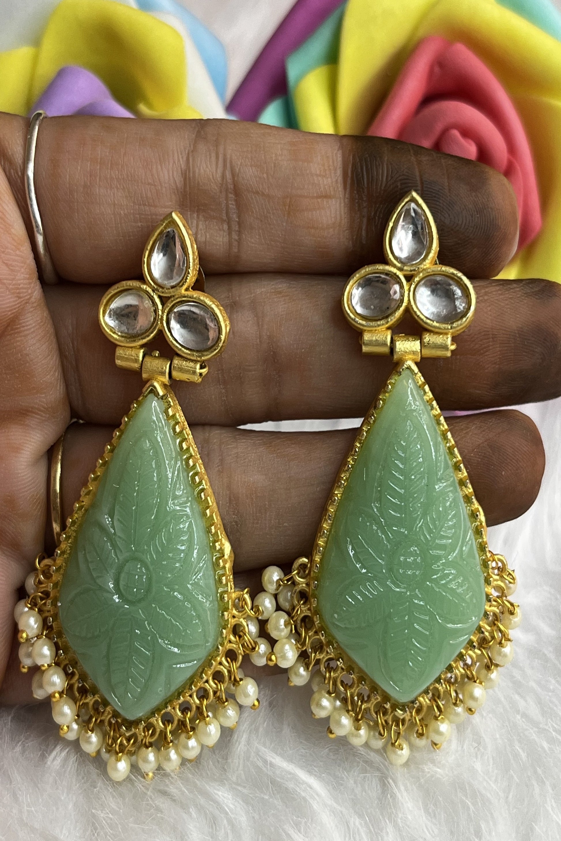 Brass Metal Drop and Dangler Earrings for women for Function and Partywear