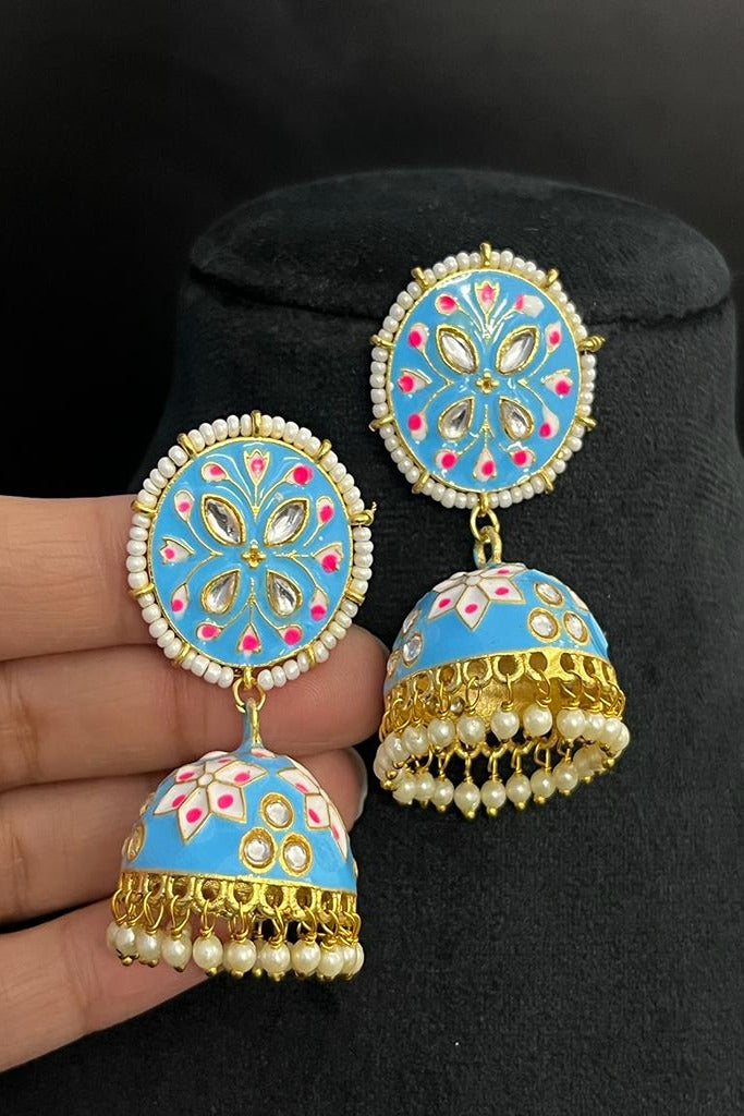 Women Cheapest Pearl Jhumka Earrings