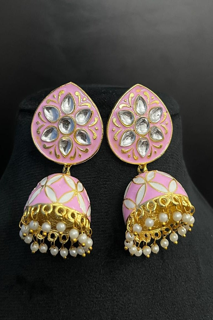 Women Cheapest Pearl Jhumka Earrings